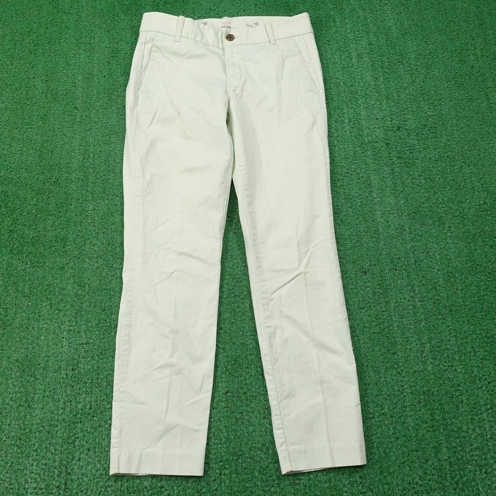J Crew Frankie Pants Womens 2 Stretch Chino Slim Cropped Casual Trousers 30x26.5